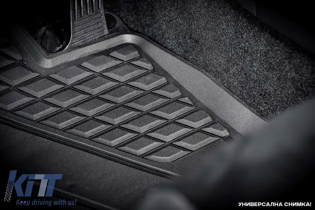 Mochete de cauciuc specifice de la SPARTline potrivite pentru Skoda Superb, Volkswagen Passat B9 sedan, wagon după 2023. Set de 4 bucăți, negre.-image-6233193