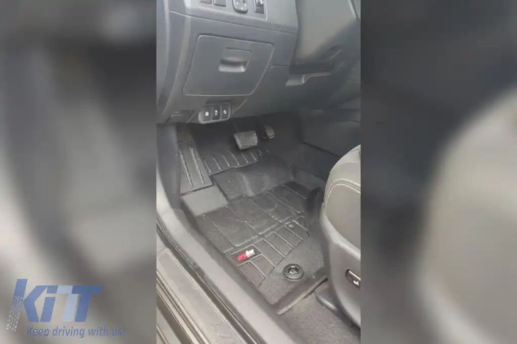 Mochete de cauciuc specifice din seria Frogum 3D ProLine, potrivite pentru Toyota Avensis 2009-2018, set de 3 piese, culoare neagră, cu garanție de 24 de luni-image-6220935