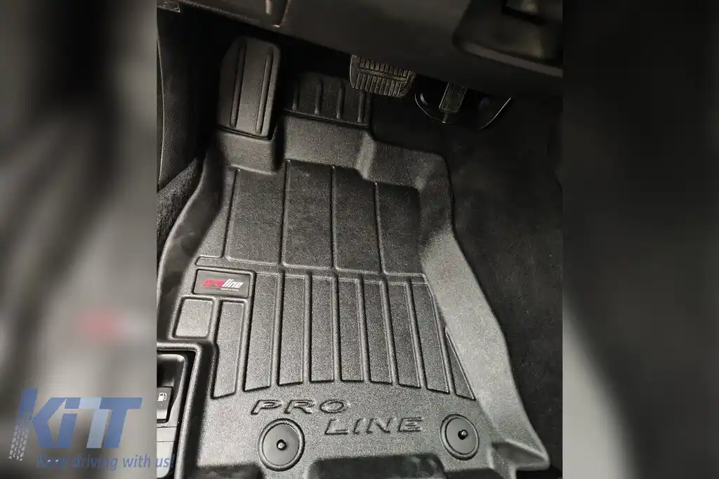 Mochete de cauciuc specifice din seria Frogum 3D ProLine, potrivite pentru Subaru Outback, Legacy 2009-2014 automat, set de 4 piese, culoare neagră, cu garanție de 24 de luni-image-6223314