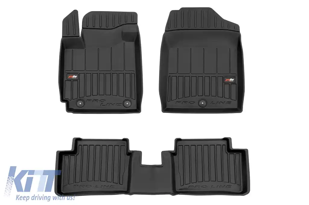 Mochete de cauciuc specifice potrivite pentru KIA Picanto II 2011-2017, Picanto III după 2017, set de 4 piese, culoare neagră, cu garanție de 24 de luni