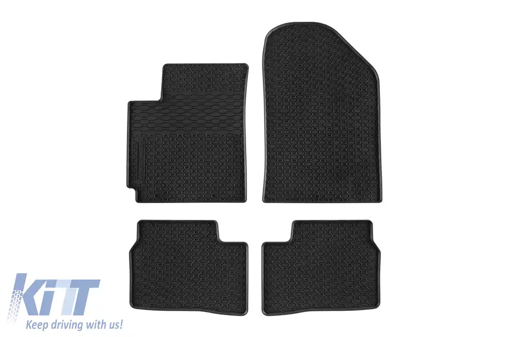 Mochete de cauciuc specifice potrivite pentru Kia Picanto 2011-2017, set de 4 piese, culoare neagră