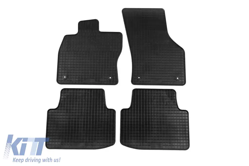 Mochete de cauciuc specifice, potrivite pentru VW Passat sedan, wagon, Alltrack după 2014, set de 4 piese, culoare neagră