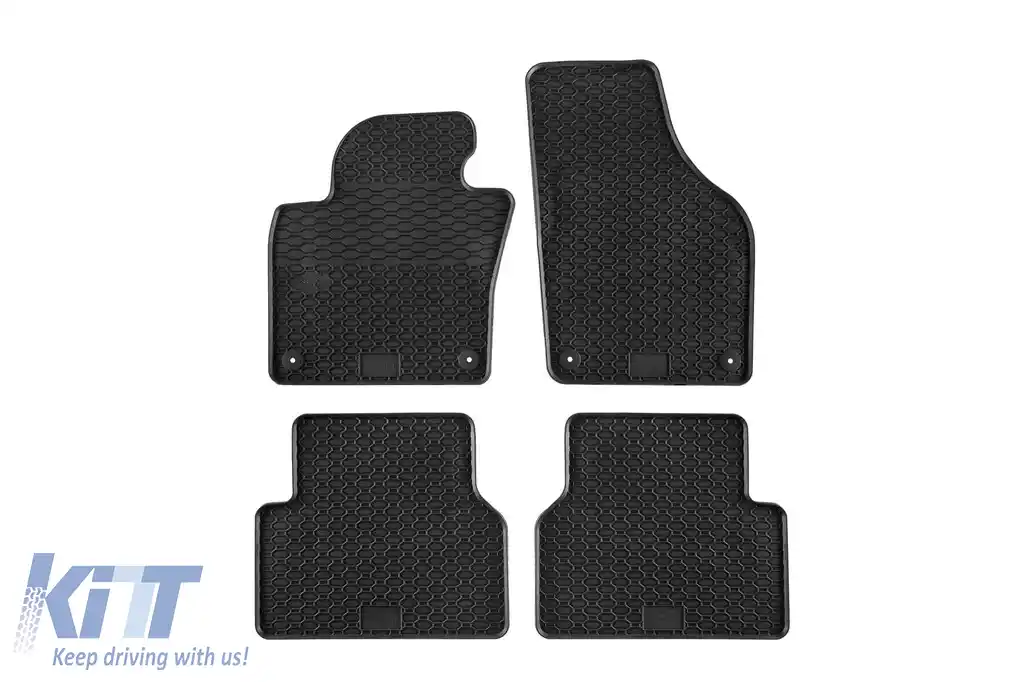 Mochete de cauciuc specifice, potrivite pentru VW Tiguan 2007-2015, set de 4 piese, culoare neagră
