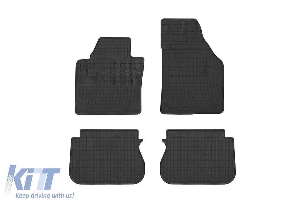 Mochete de cauciuc specifice, potrivite pentru VW Caddy Life 2003-2020, 5 locuri, set de 4 piese, culoare neagră din seria Frogum El Toro