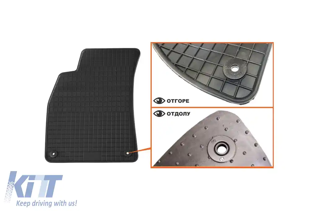 Mochete de cauciuc specifice, potrivite pentru Audi A4 sedan 2000-2007, A4 wagon 2000-2008, Seat Exeo, Exeo ST 2009-2013, set de 4 piese, culoare neagră-image-6213007