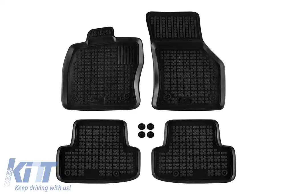 Mochete de cauciuc specifice, potrivite pentru Audi Q2 după 2016, set de 4 piese, culoare neagră-image-6213695