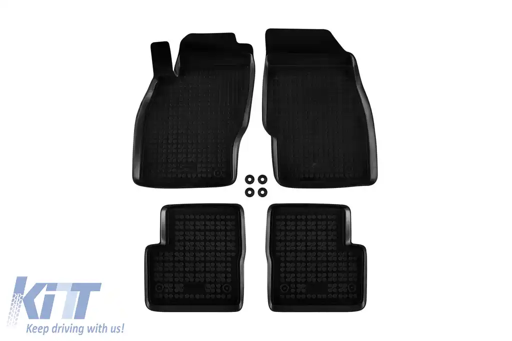 Mochete de cauciuc specifice, potrivite pentru Opel Corsa D 2006-2014, Corsa 2014-2019, set de 4 piese, culoare neagră