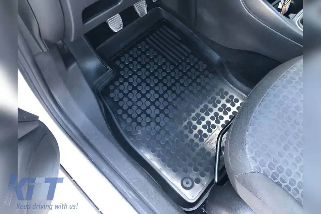 Mochete de cauciuc specifice, potrivite pentru Opel Corsa D 2006-2014, Corsa 2014-2019, set de 4 piese, culoare neagră-image-6213799