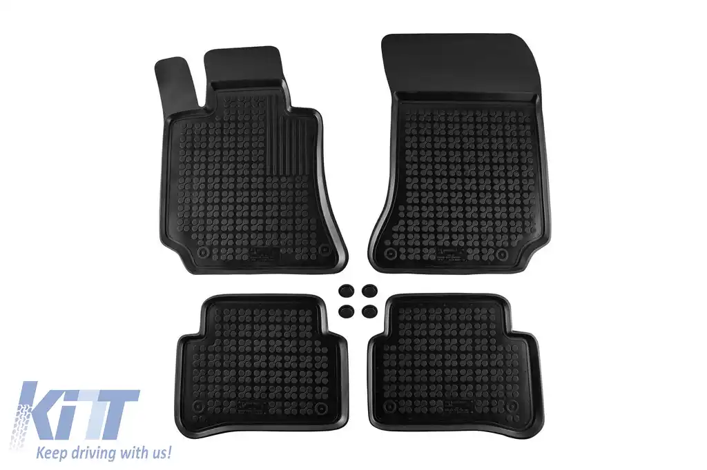 image-14-Mochete de cauciuc specifice, potrivite pentru Mercedes E class W212 2009-2016, set de 4 piese, culoare neagră