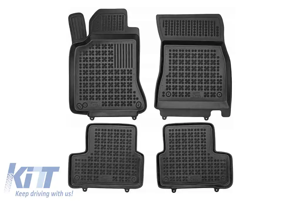 Mochete de cauciuc specifice, potrivite pentru Mercedes CLA C118 Shooting Brake după 2019, set de 4 piese, culoare neagră-image-6215864