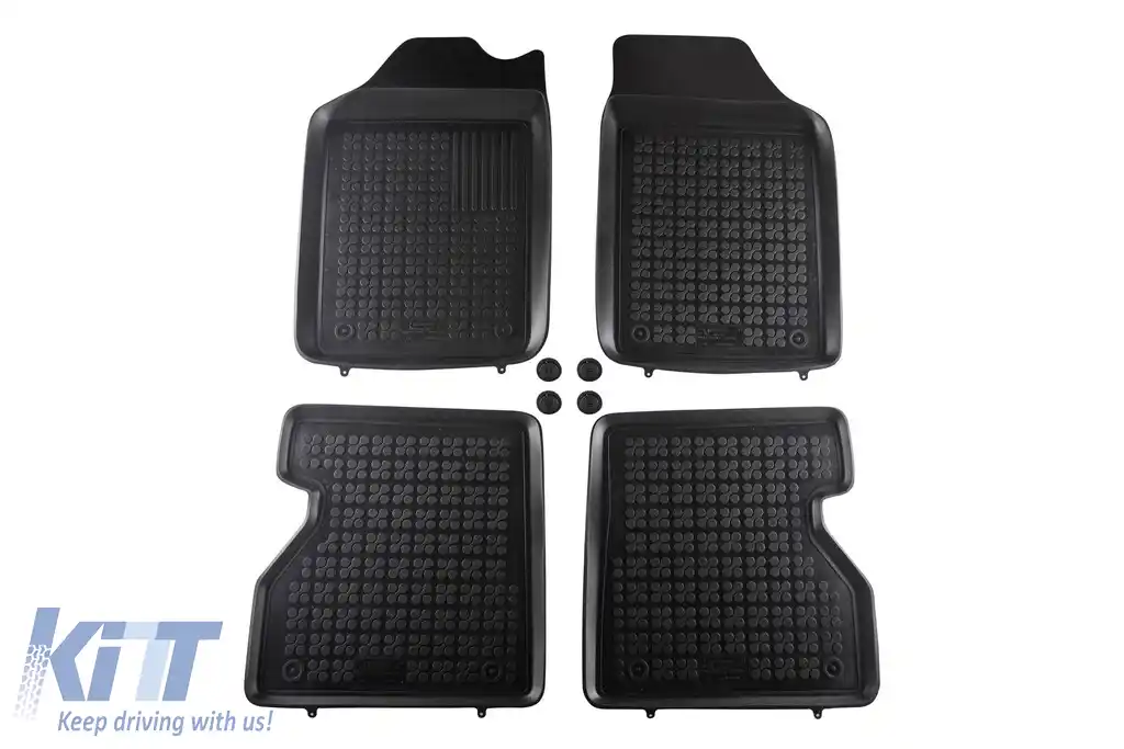 Mochete de cauciuc specifice, potrivite pentru Renault Kangoo 1998-2008, set de 4 piese, culoare neagră-image-6216070