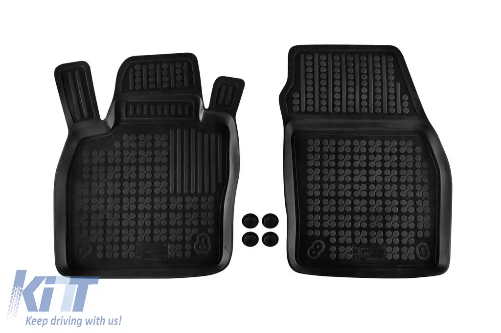 Mochete de cauciuc specifice potrivite pentru Seat Ibiza, Arona după 2017, set de 4 piese, culoare neagră-image-6216193