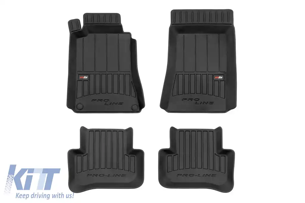 Mochete de cauciuc specifice potrivite pentru Mercedes C class W203 2000-2007, set de 4 piese, culoare neagră, cu garanție de 24 de luni