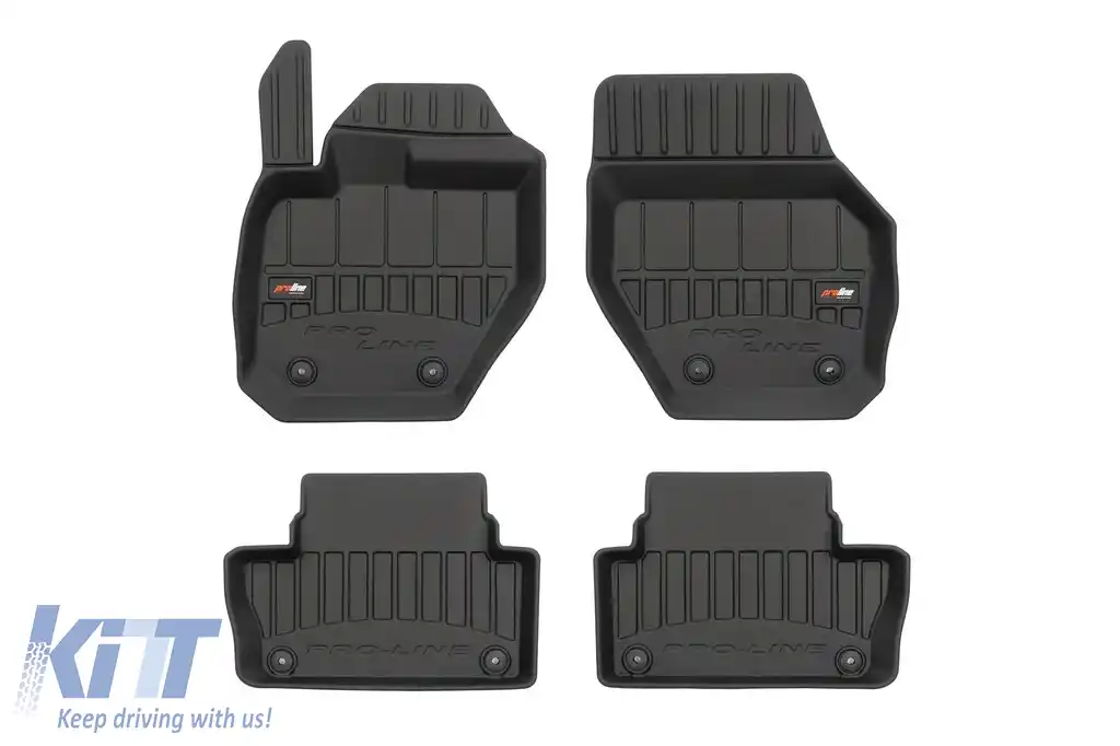 Mochete de cauciuc specifice potrivite pentru Volvo XC60 2008-2017, set de 4 piese, culoare neagră, cu garanție de 24 de luni