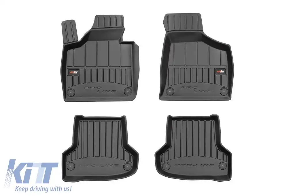 Mochete de cauciuc specifice potrivite pentru Audi A3 8P 2003-2013, set de 4 piese, culoare neagră, cu garanție de 24 de luni-image-6221883