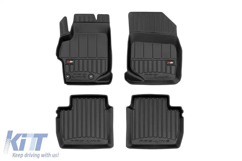 Mochete de cauciuc specifice, potrivite pentru Peugeot 301 sedan după 2012, set de 4 piese, culoare neagră, cu garanție de 24 de luni