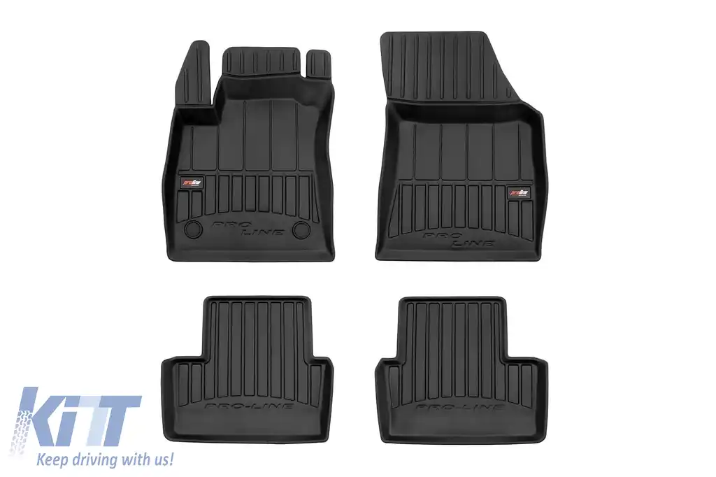 Mochete de cauciuc specifice potrivite pentru Renault Megane 2015-2022, set de 4 piese, culoare neagră, cu garanție de 24 de luni