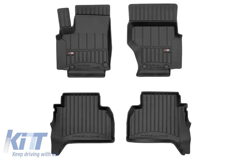 Mochete de cauciuc specifice potrivite pentru Volkswagen Amarok după 2009 cu cabină dublă, set de 4 piese, culoare neagră, cu garanție de 24 de luni-image-6223366