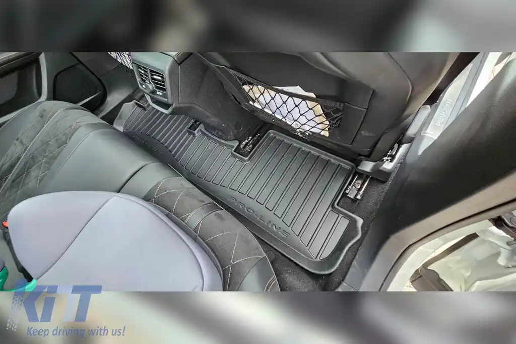 Mochete de cauciuc specifice potrivite pentru Peugeot 3008 după 2016, set de 3 piese, culoare neagră, cu garanție de 24 de luni-image-6223462