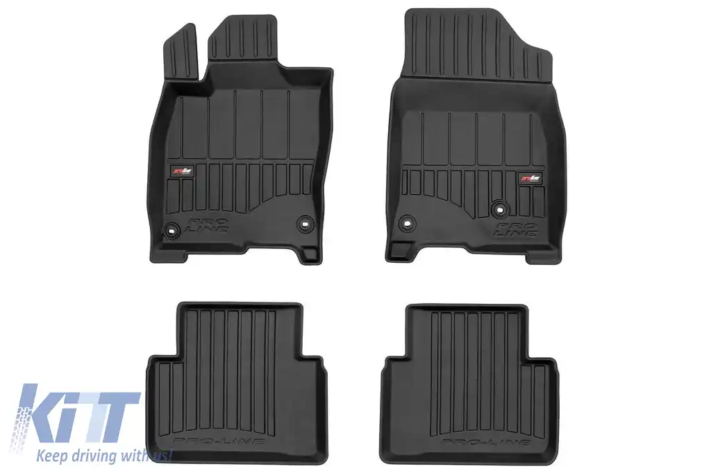 Mochete de cauciuc specifice potrivite pentru Honda Civic X 2015-2021, set de 4 piese, culoare neagră, cu garanție de 24 de luni-image-6223476