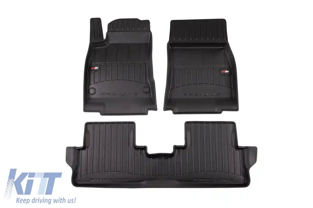 Mochete de cauciuc specifice potrivite pentru Mercedes-Benz CLA EQ, după 2025, set de 3 piese, culoare neagră, cu garanție de 24 de luni