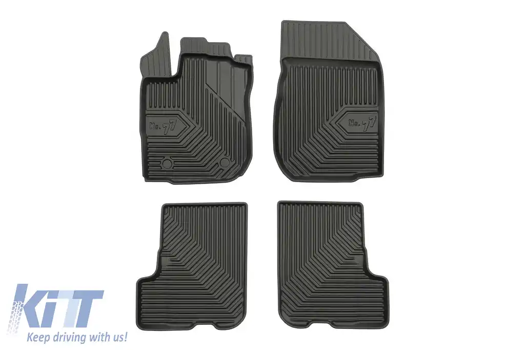 Mochete de cauciuc specifice potrivite pentru Dacia Sandero 2012-2020, set de 4 piese, culoare neagră
