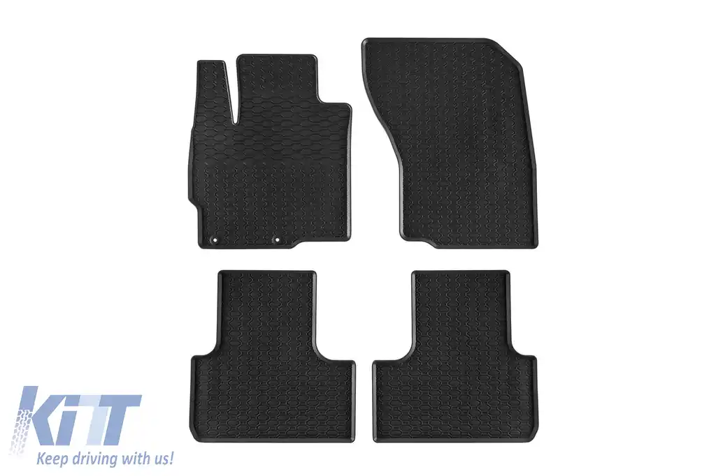 Mochete de cauciuc specifice, potrivite pentru Citroen C4 Aircross, Peugeot 4008 2012-2017, Mitsubishi ASX după 2010, set de 4 piese, culoare neagră