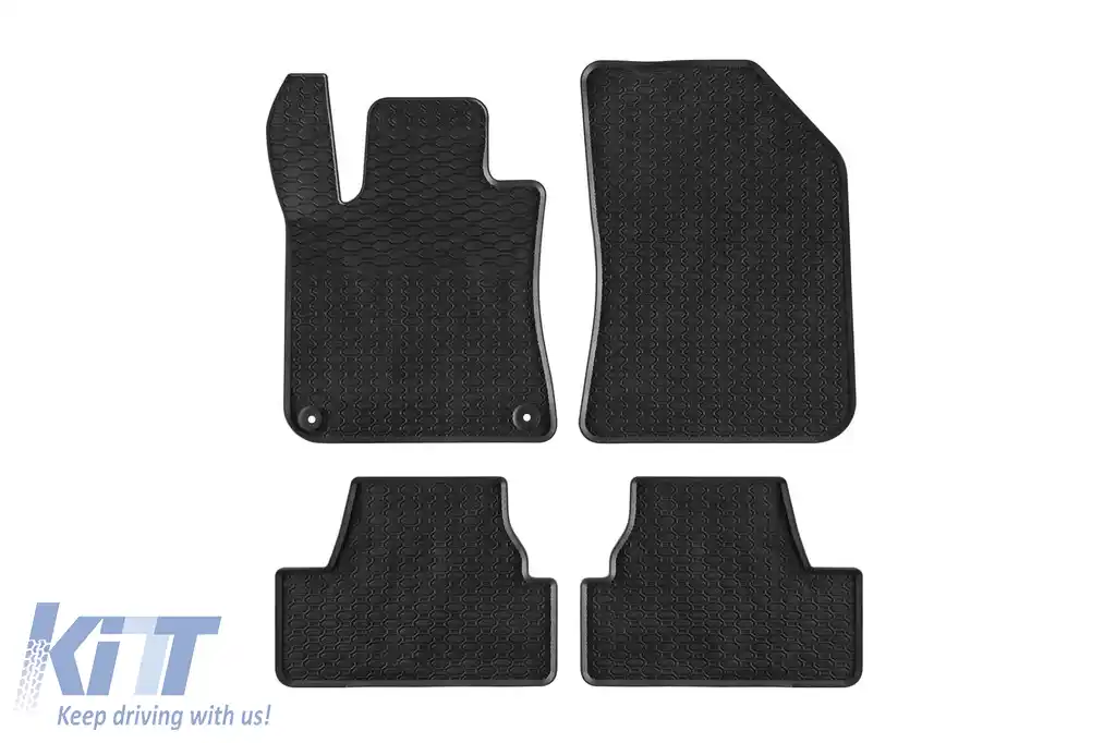 Mochete de cauciuc specifice, potrivite pentru Peugeot 308 hatchback 2013-2021, set de 4 piese, culoare neagră