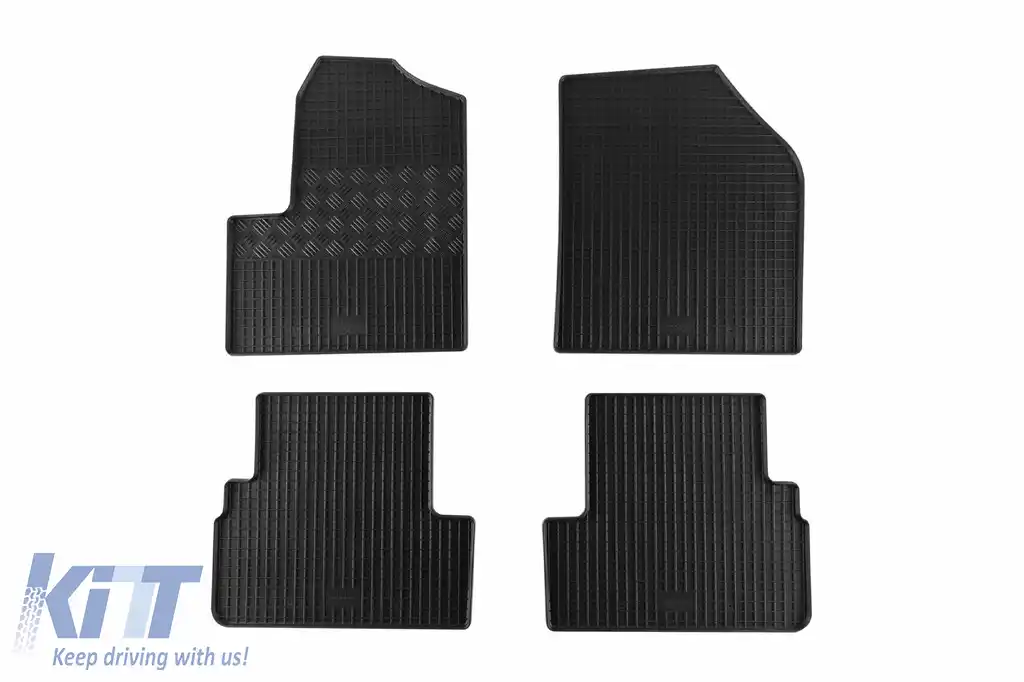 Mochete de cauciuc specifice potrivite pentru Ford Tourneo, Transit Connect după 2003, 5 locuri, set de 4 piese, culoare neagră