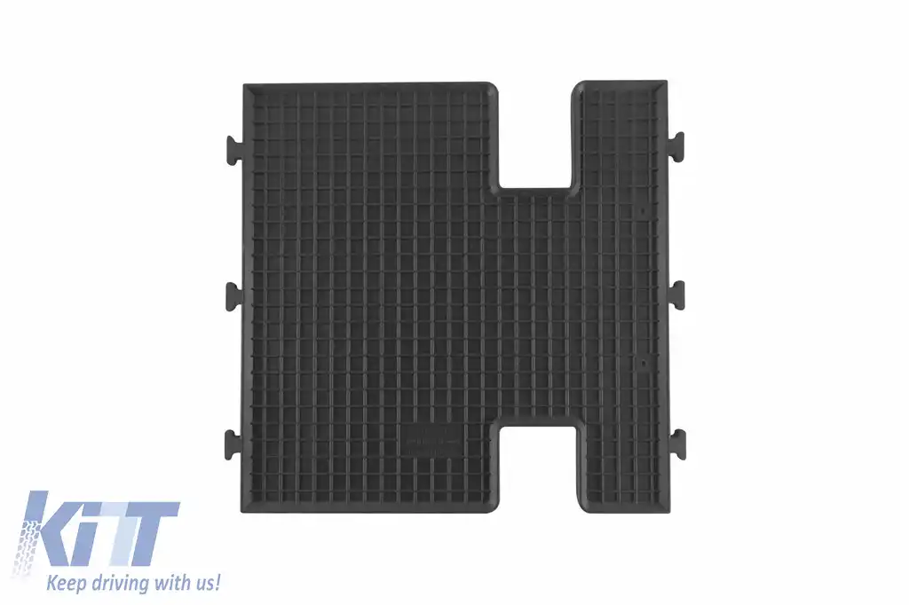 Mochete de cauciuc specifice potrivite pentru Ford Tourneo, Transit Custom după 2012, Transit Custom după 2018, rândul trei, set de 3 piese, culoare neagră-image-6228535