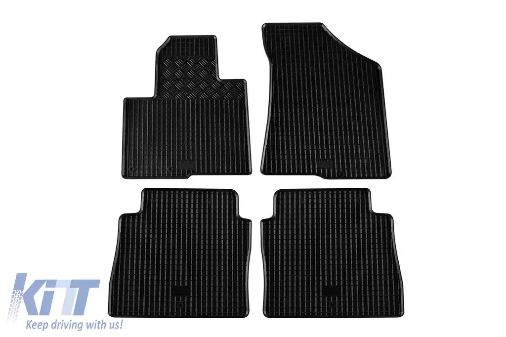 Mochete de cauciuc specifice, potrivite pentru Hyundai Santa Fe 2010-2012, set de 4 piese, culoare neagră