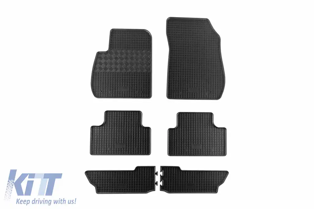 Mochete de cauciuc specifice potrivite pentru Opel Zafira C după 2012, 7 locuri, 6 piese, negre