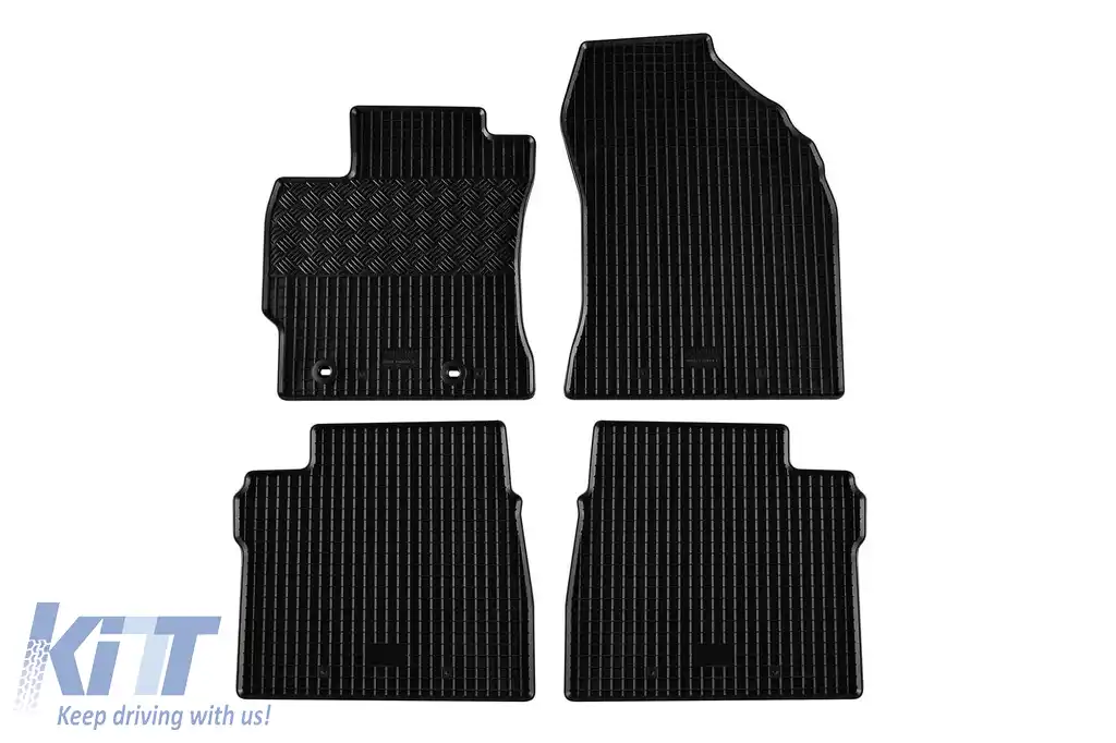 Mochete de cauciuc specifice, potrivite pentru Toyota Corolla 2012-2017, set de 4 piese, culoare neagră