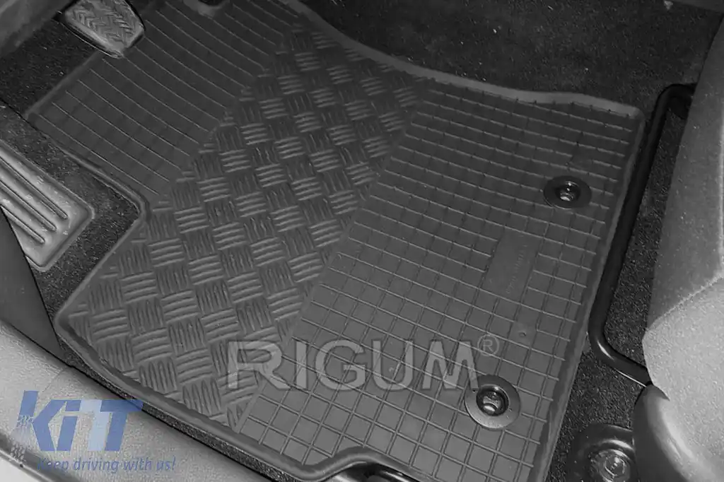 Mochete de cauciuc specifice, potrivite pentru Toyota Corolla 2012-2017, set de 4 piese, culoare neagră-image-6228944