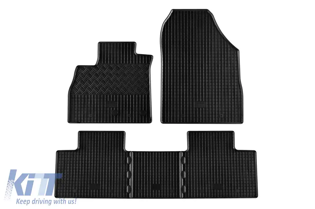Mochete de cauciuc specifice, potrivite pentru Renault Scenic, Grand Scenic după 2016, set de 5 piese, culoare neagră-image-6229009