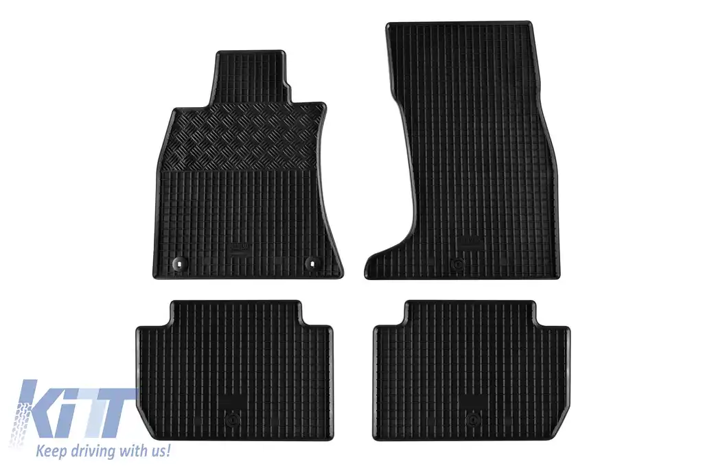 Mochete de cauciuc specifice, potrivite pentru Kia Stinger 4x4 după 2017, set de 4 piese, culoare neagră