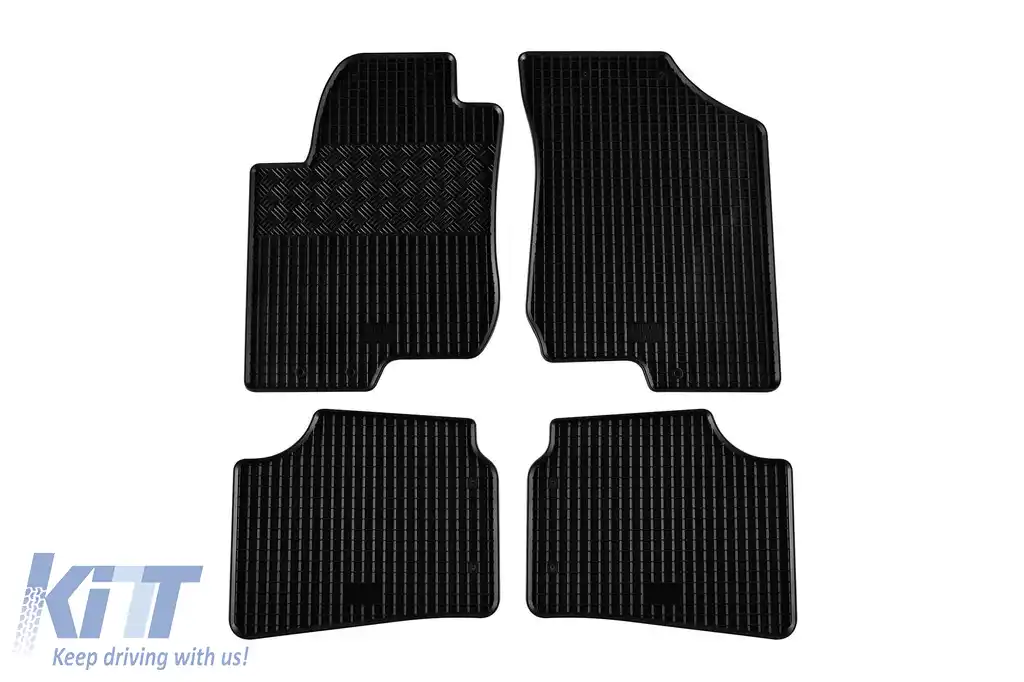 Mochete de cauciuc specifice potrivite pentru Hyundai i30 2007-2012, Kia Ceed 2006-2012, set de 4 piese, culoare neagră