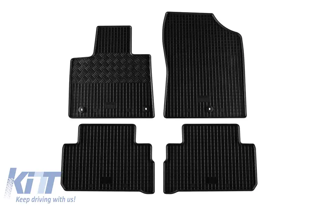 Mochete de cauciuc specifice, potrivite pentru Hyundai Santa Fe după 2021, set de 4 piese, culoare neagră