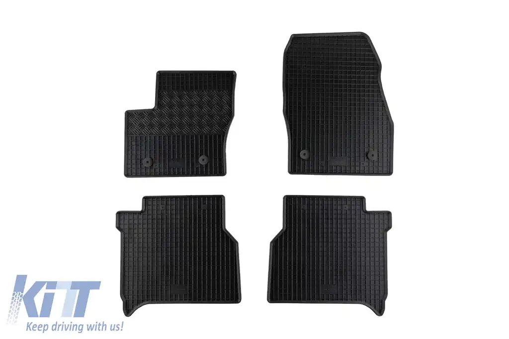 Mochete de cauciuc specifice, potrivite pentru Ford Transit Connect după 2019, 5 locuri, set de 4 piese, culoare neagră