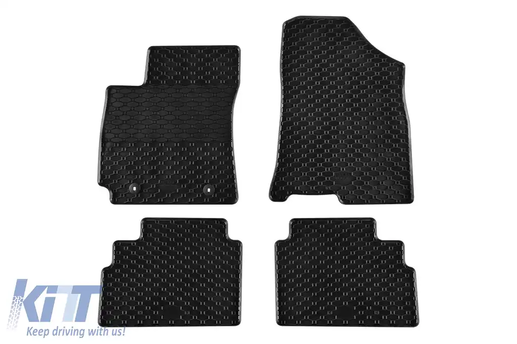 Mochete de cauciuc specifice, potrivite pentru Hyundai Kona, HEV după 2023, set de 4 piese, culoare neagră-image-6229430