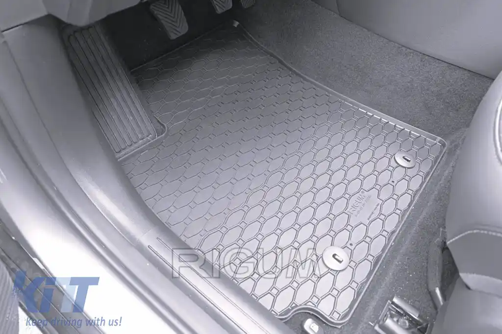 Mochete de cauciuc specifice, potrivite pentru Hyundai Kona, HEV după 2023, set de 4 piese, culoare neagră-image-6229437