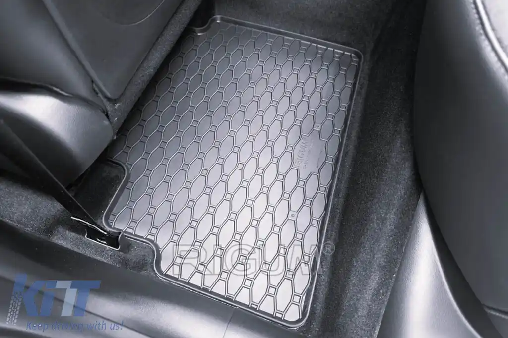 Mochete de cauciuc specifice, potrivite pentru Hyundai Kona, HEV după 2023, set de 4 piese, culoare neagră-image-6229439