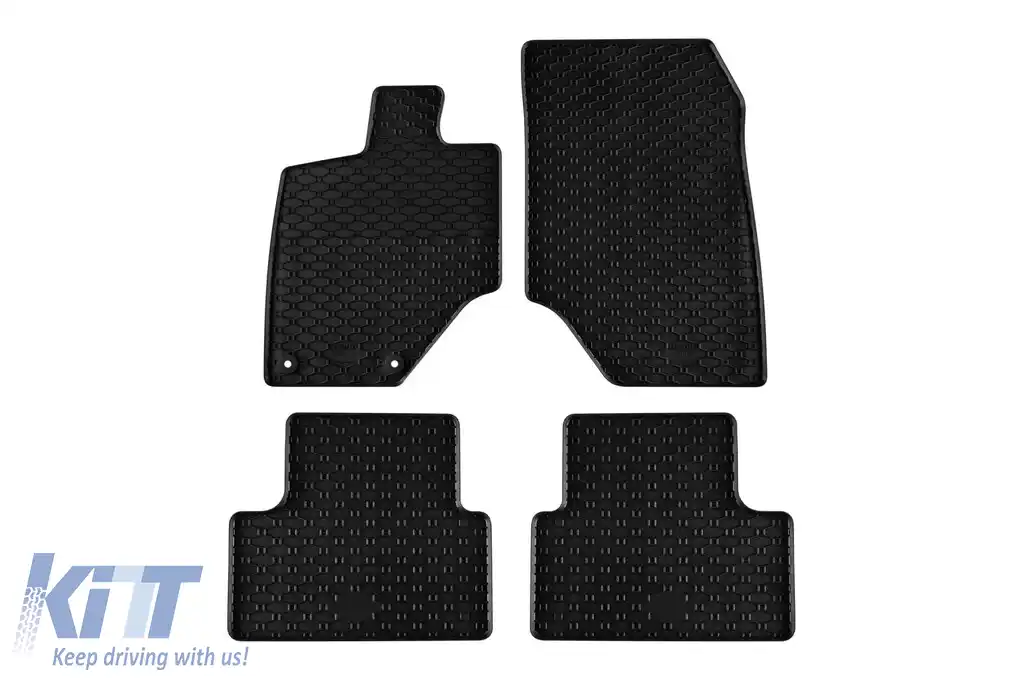 Mochete de cauciuc specifice, potrivite pentru Peugeot 3008 MHeV după 2024, set de 4 piese, culoare neagră