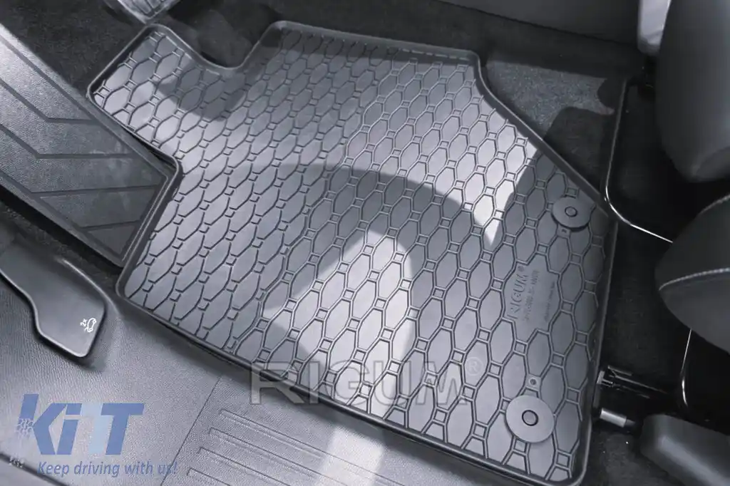 Mochete de cauciuc specifice, potrivite pentru Peugeot 3008 MHeV după 2024, set de 4 piese, culoare neagră-image-6229562