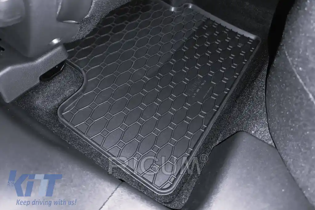 Mochete de cauciuc specifice, potrivite pentru Peugeot 3008 MHeV după 2024, set de 4 piese, culoare neagră-image-6229564