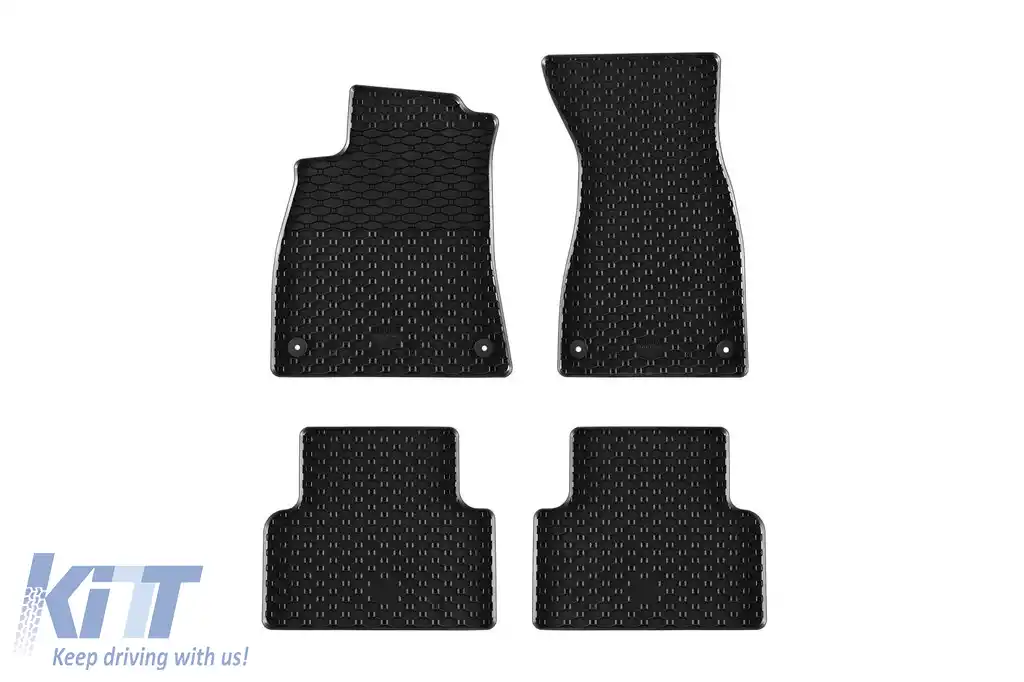 Mochete de cauciuc specifice, potrivite pentru Audi A5 MHeV după 2025, set de 4 piese, culoare neagră