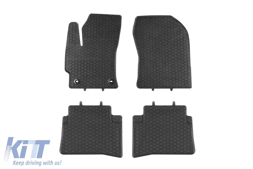Mochete de cauciuc specifice, potrivite pentru Toyota Corolla sedan, wagon după 2018, Suzuki Swace după 2020, set de 4 piese, culoare neagră-image-6229797