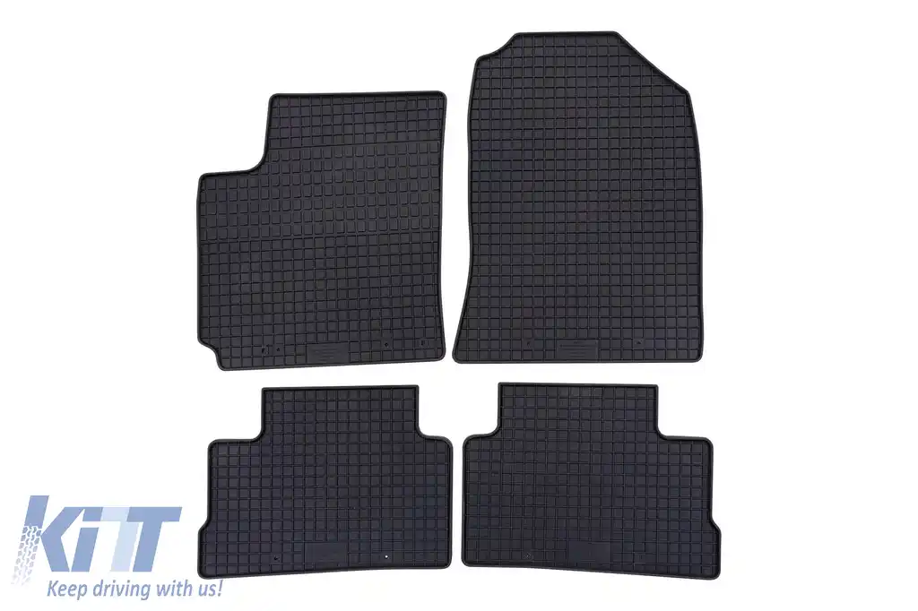 Mochete de cauciuc specifice, potrivite pentru Hyundai Kona 2017-2023, set de 4 piese, culoare neagră-image-6229877