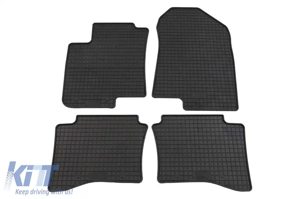 Mochete de cauciuc specifice, potrivite pentru Hyundai i20, i20 Hybrid după 2020, Bayon după 2021, set de 4 piese, culoare neagră