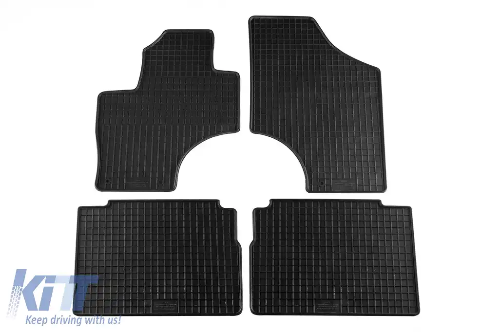 Mochete de cauciuc specifice potrivite pentru Hyundai iX55 2009-2011, set de 4 piese, culoare neagră